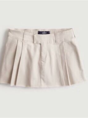 Hollister Cream Mini Skirt